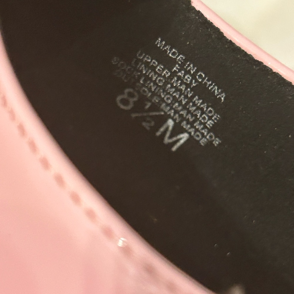Soda Faby Pink Platform/Mary Jane  chunky heel size 8.5 - Picture 3 of 9